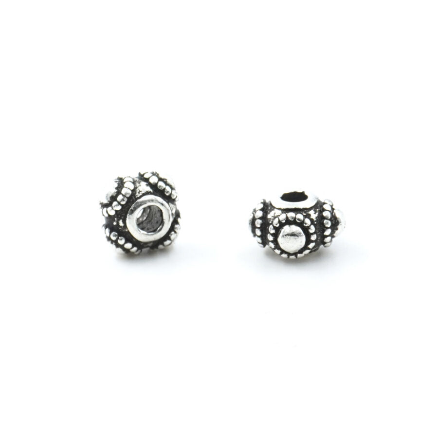Argento 925‰ distanziatori rondelle 7x4mm