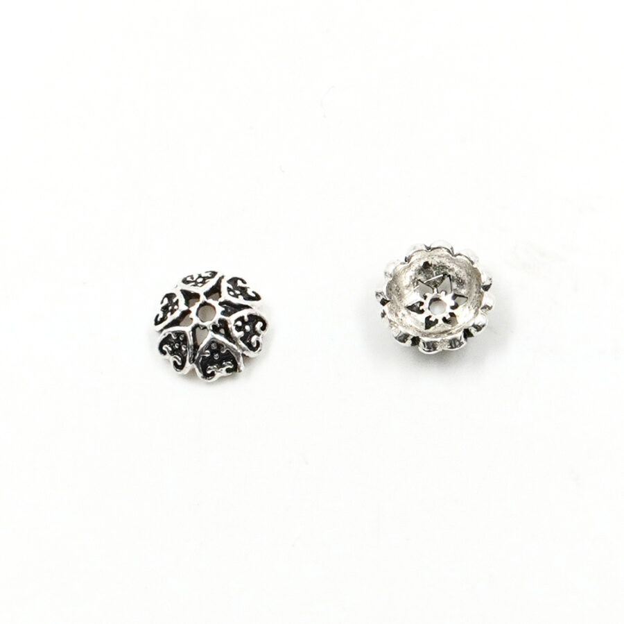 Argento 925‰ coppiglie cuore 5,5mm – Brunito