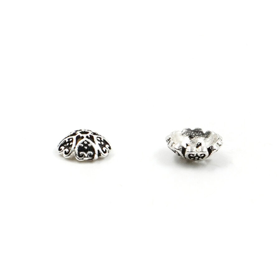 Argento 925‰ coppiglie cuore 5,5mm – Brunito - immagine 2