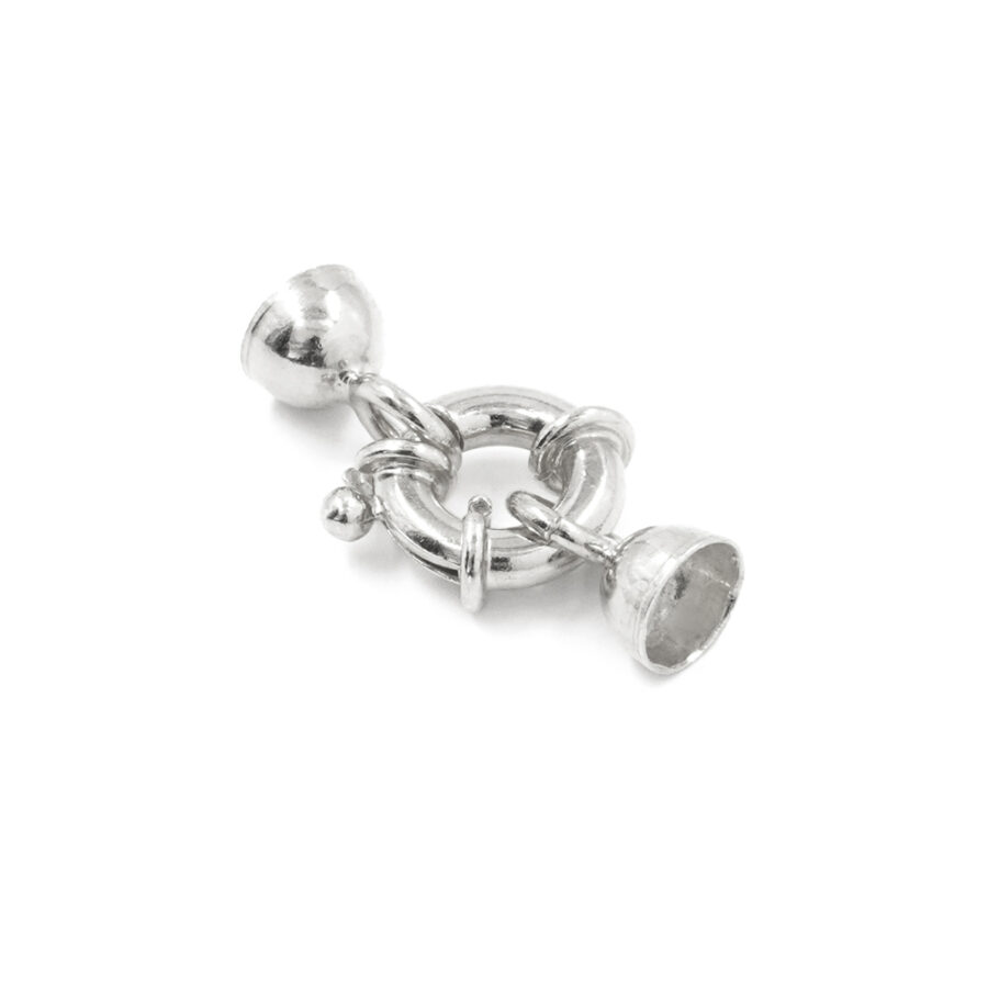 Argento 925 chiusura 10mm coppa 6mm – Rodiato