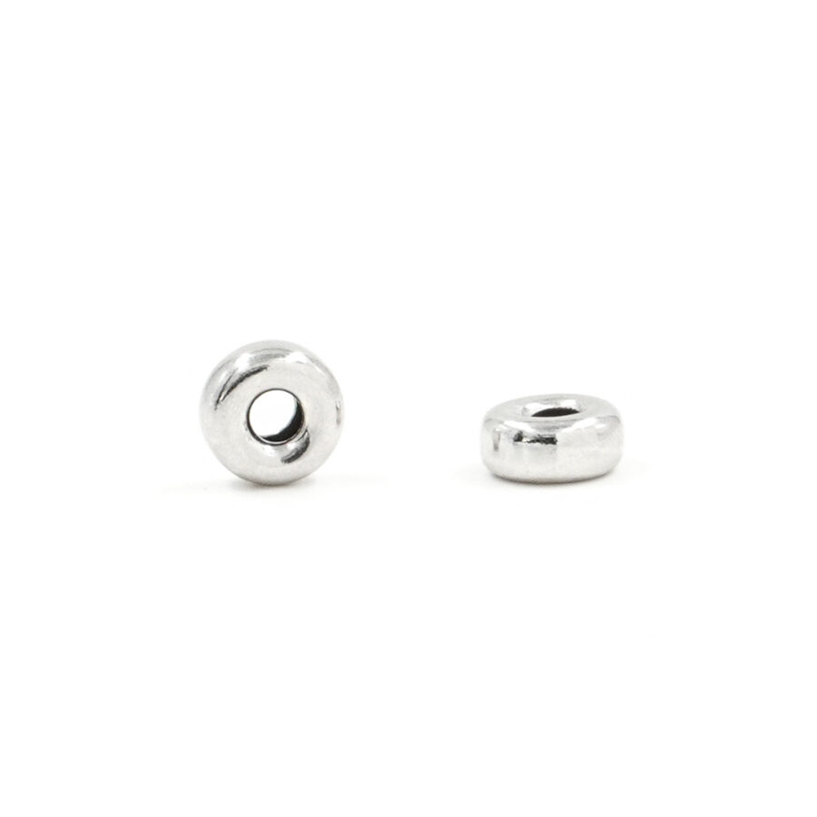 Argento 925 distanziatori rondella da 4,5mm a 12mm – Rodiato