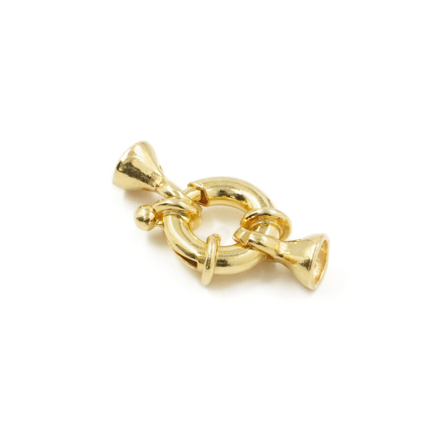 Argento 925 chiusura 10mm coppa 5mm – Dorato