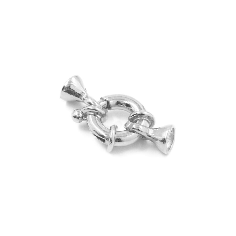 Argento 925 chiusura 10mm coppa 5mm – Rodiato