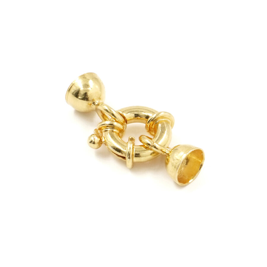 Argento 925 chiusura 10mm coppa 6mm – Dorato