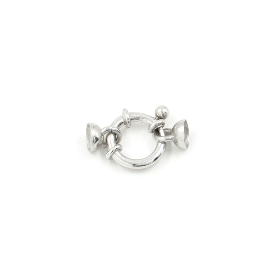 Argento 925‰ chiusura 12mm coppa 6mm – Rodiato