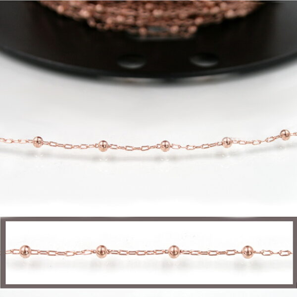 Catena Rosario Argento 925‰ maglia 3x1,5mm pallino 3mm – Rosata