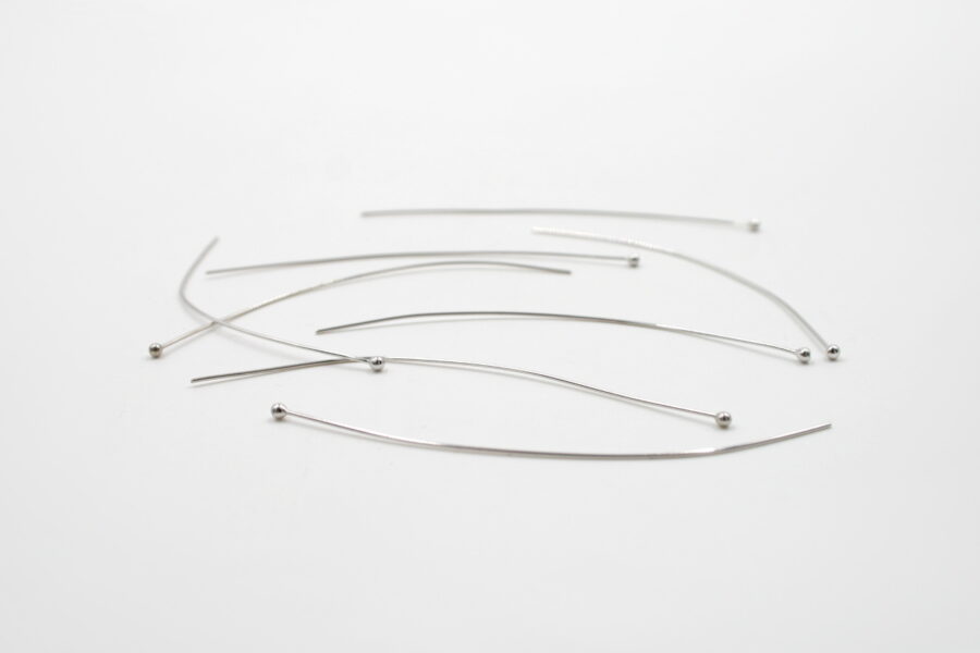 Argento 925‰ fiammiferi 50×0,60mm – Rodiati