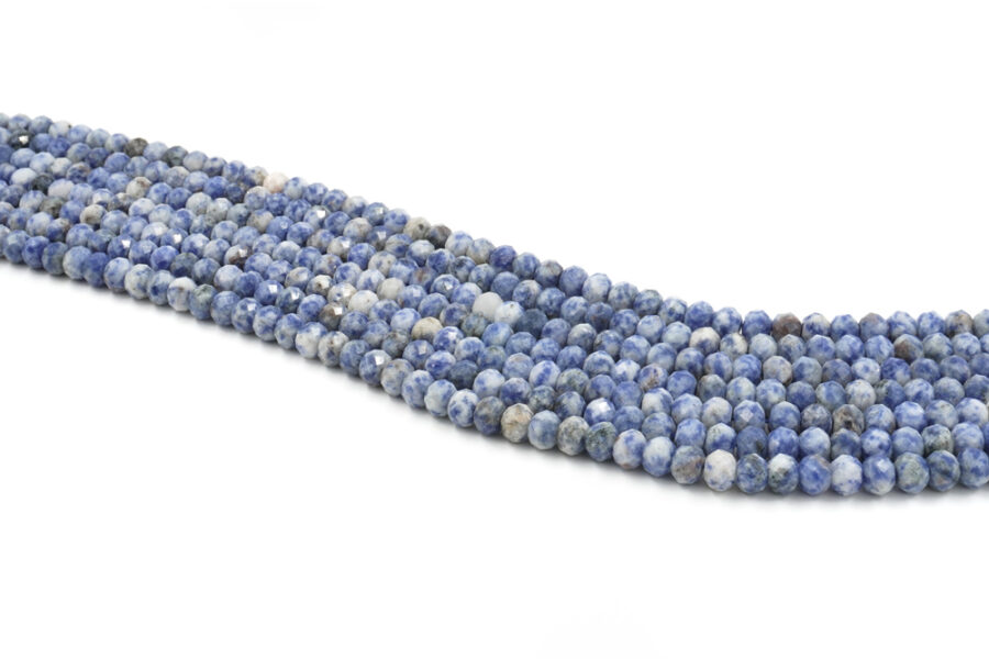 Sodalite fili rondelle sfaccettate 8x6mm - immagine 2