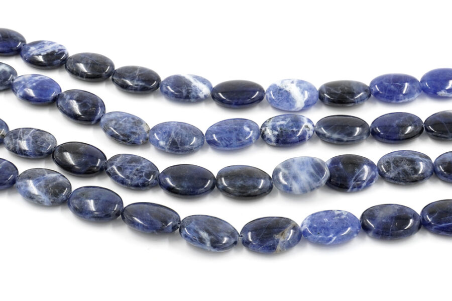 Sodalite fili flat ovali 13x18mm