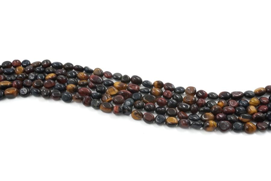 Occhio di Tigre fili sassi ~9x5mm Multicolor