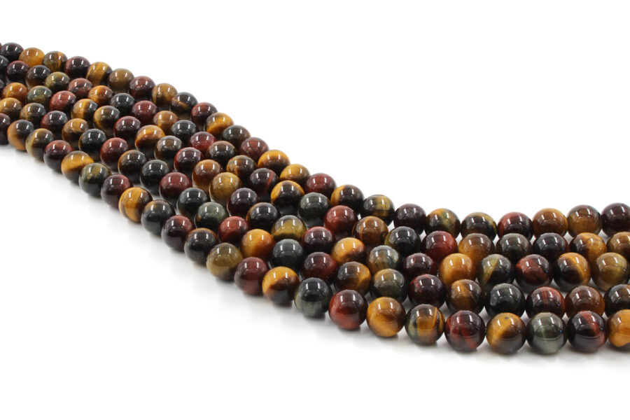 Occhio di Tigre Multicolore fili tondi 6mm a 8mm