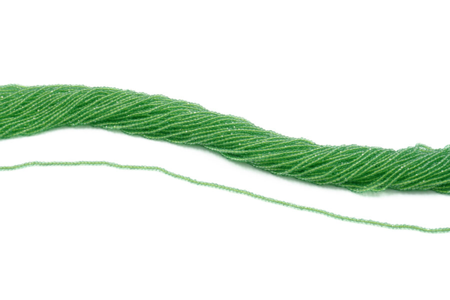 Zirconi fili round sfaccettati 2mm - Verde Chiaro - immagine 2