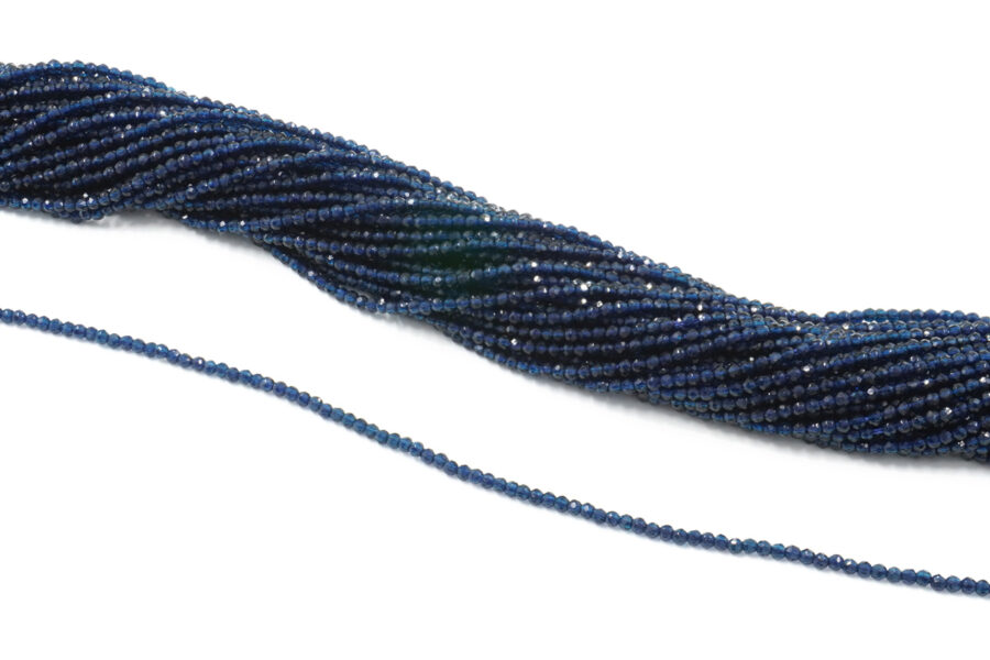 Zirconi fili round sfaccettati 2mm - Blu