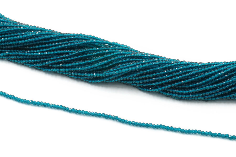 Zirconi fili round sfaccettati 2mm - Azzurro