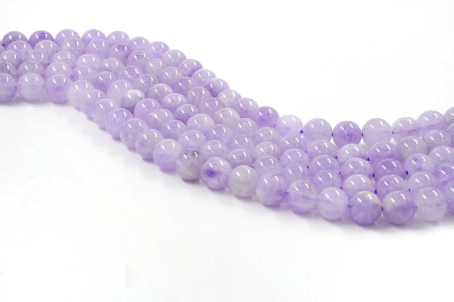Ametista Lavanda fili tondi 7mm a 10mm