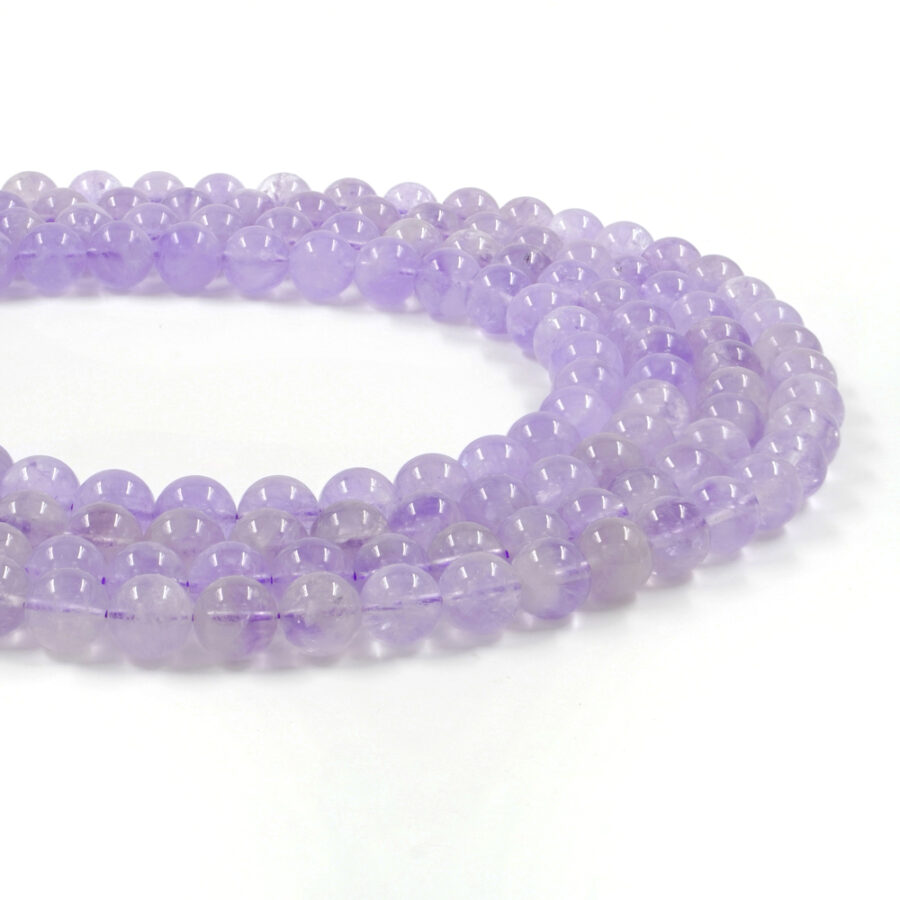 Ametista Lavanda fili tondi 7mm a 10mm - immagine 2