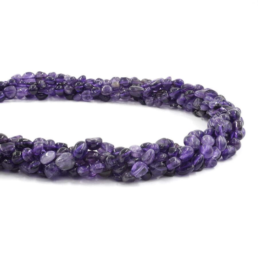 Ametista fili sassi 8x6mm