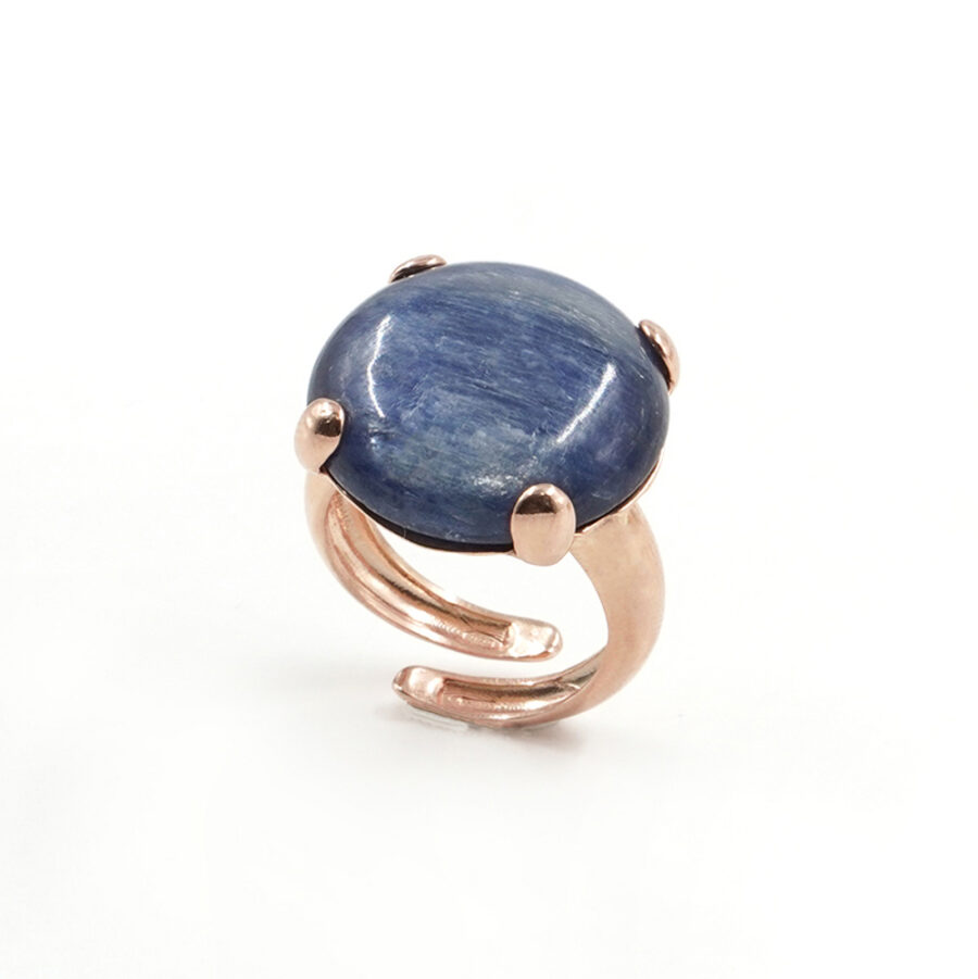 Anello in argento 925 con cianite – Rosato