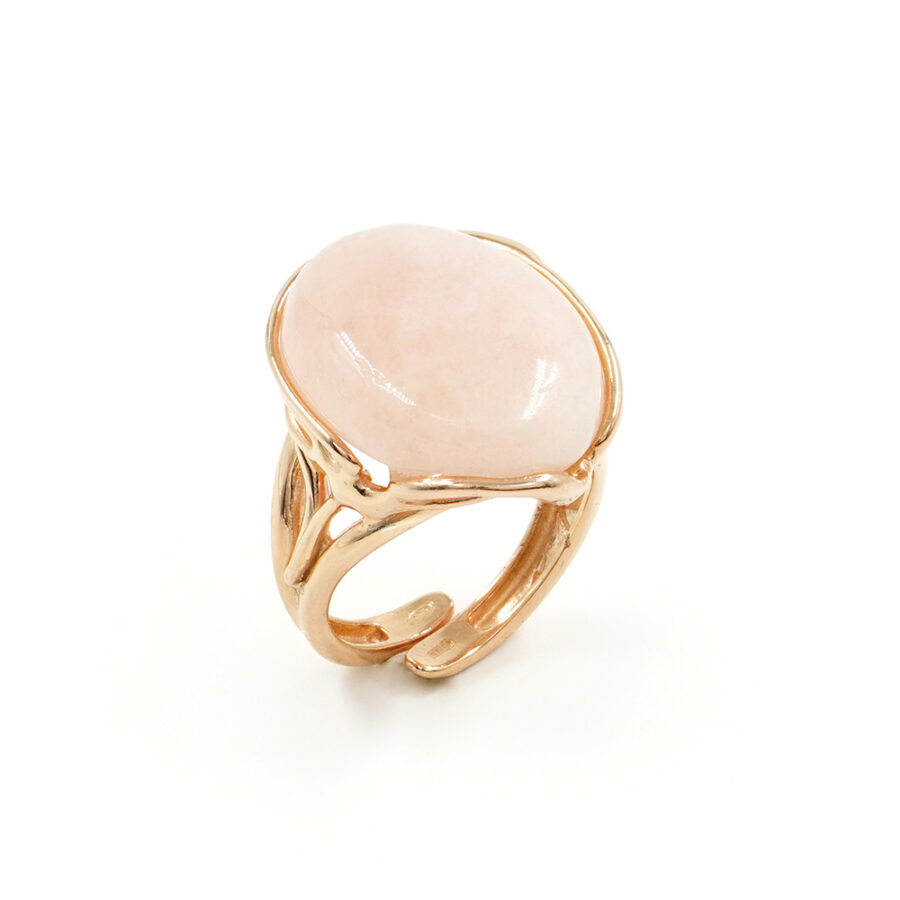 Anello in argento 925 con morganite – Rosato - immagine 2
