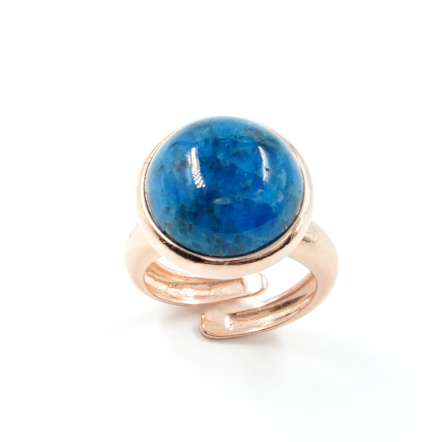 Anello in argento 925 con apatite – Rosato - immagine 2