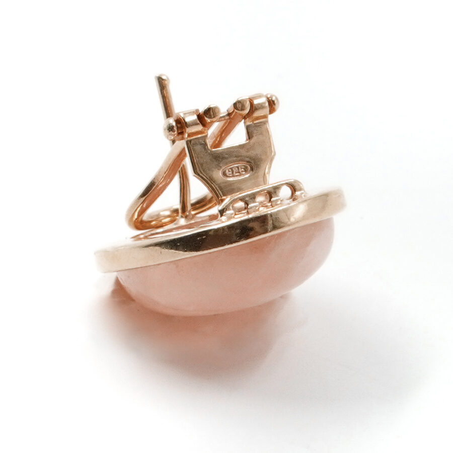 Orecchini in argento 925 con acquamarina - Rosato - immagine 3