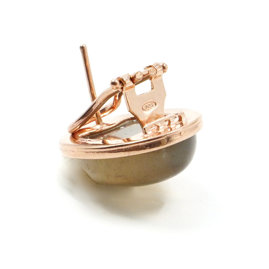 Orecchini in argento 925 con acquamarina - Rosato - immagine 7