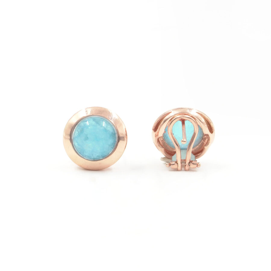 Orecchini in argento 925 con cristallo azzurro – Rosato