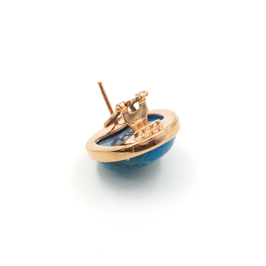 Orecchini in argento 925 con apatite – Rosato - immagine 2