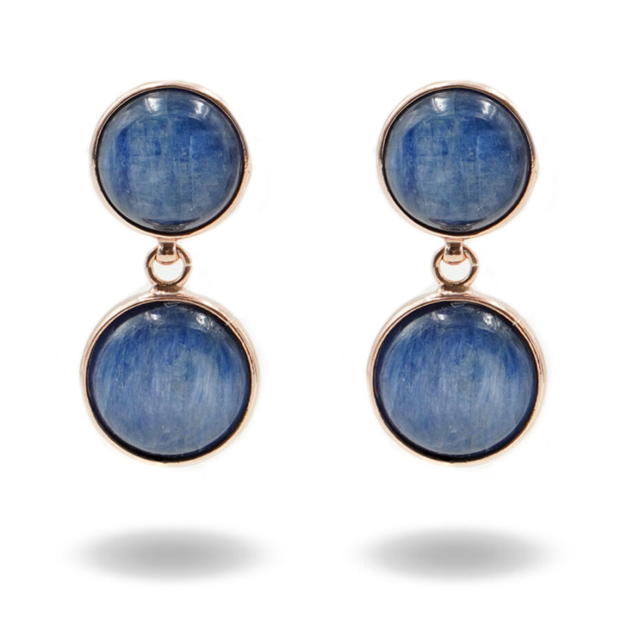Orecchini in argento 925 con cianite – Rosato