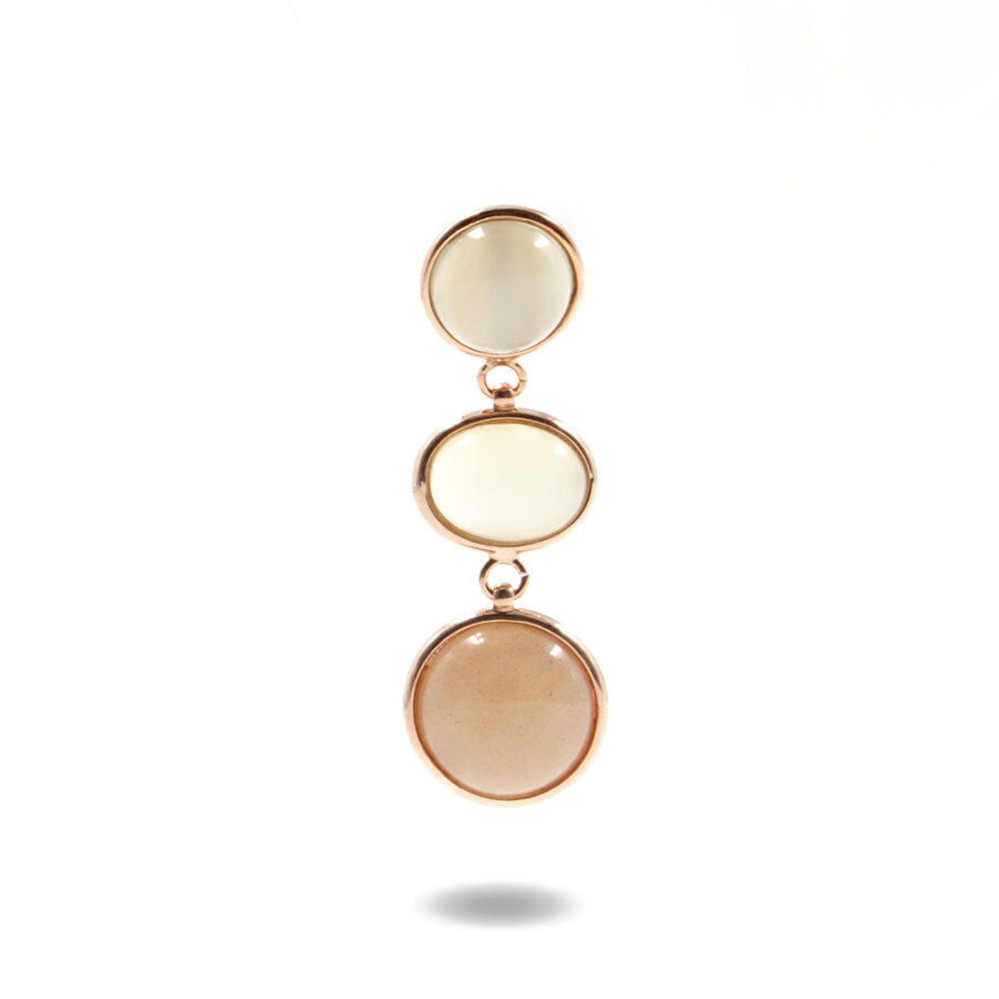 Pendente in argento 925 con pietra di Luna – Rosato