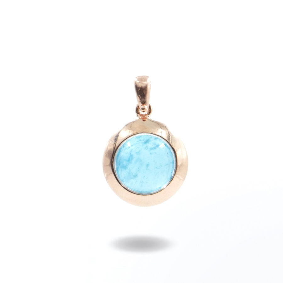 Pendente in argento 925 con cristallo azzurro – Rosato
