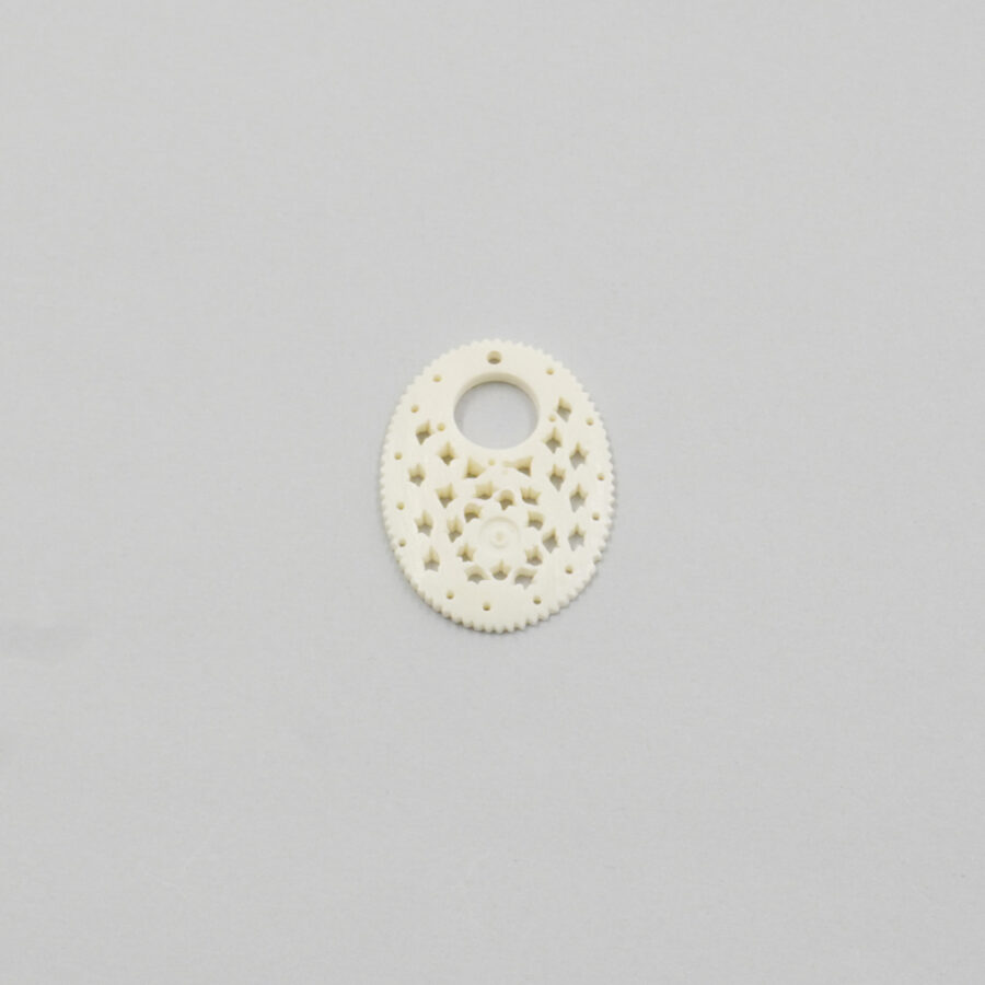 Creole incise in osso di bufalo 37x26mm