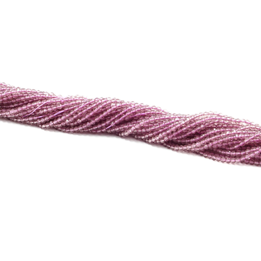 Zirconi fili round sfaccettati 2mm – Viola Chiaro