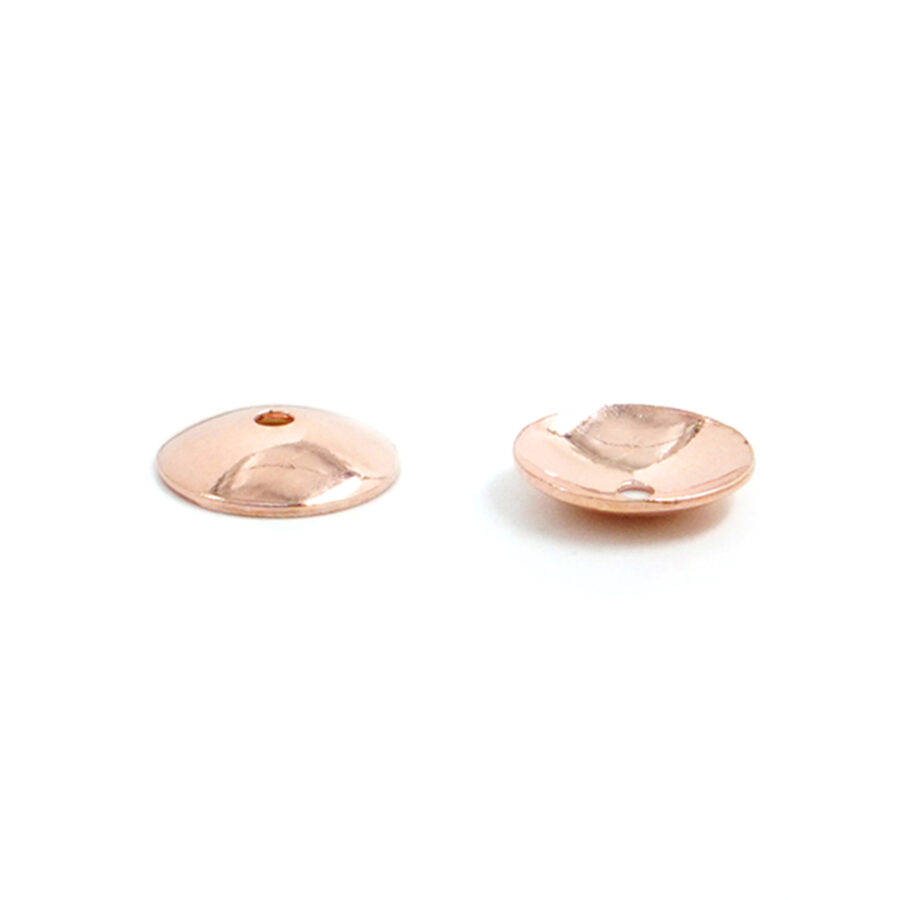 Argento 925 coppetta forata da 3mm a 8mm – Rosato