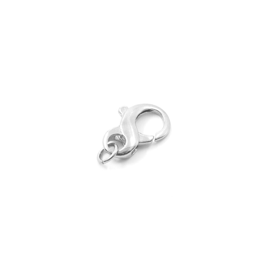 Argento 925 chiusura a otto da 7x13mm a 9x14mm – Rodiato