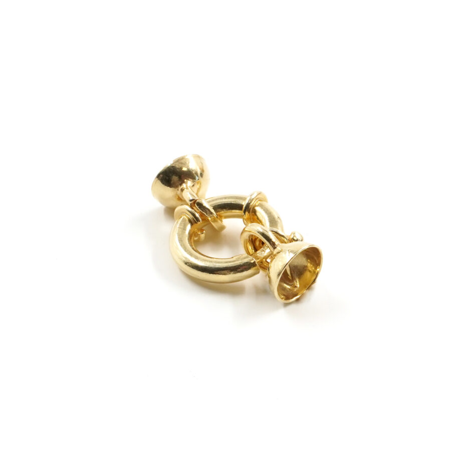 Argento 925 chiusura 14mm coppa 8mm – Dorato