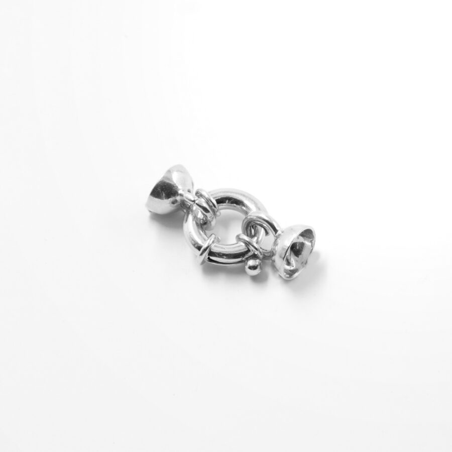 Argento 925 chiusura 12mm coppa 8mm – Rodiato