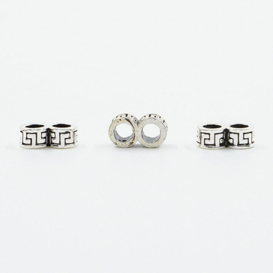 Argento 925 distanziatori rondelle doppi 5x3mm