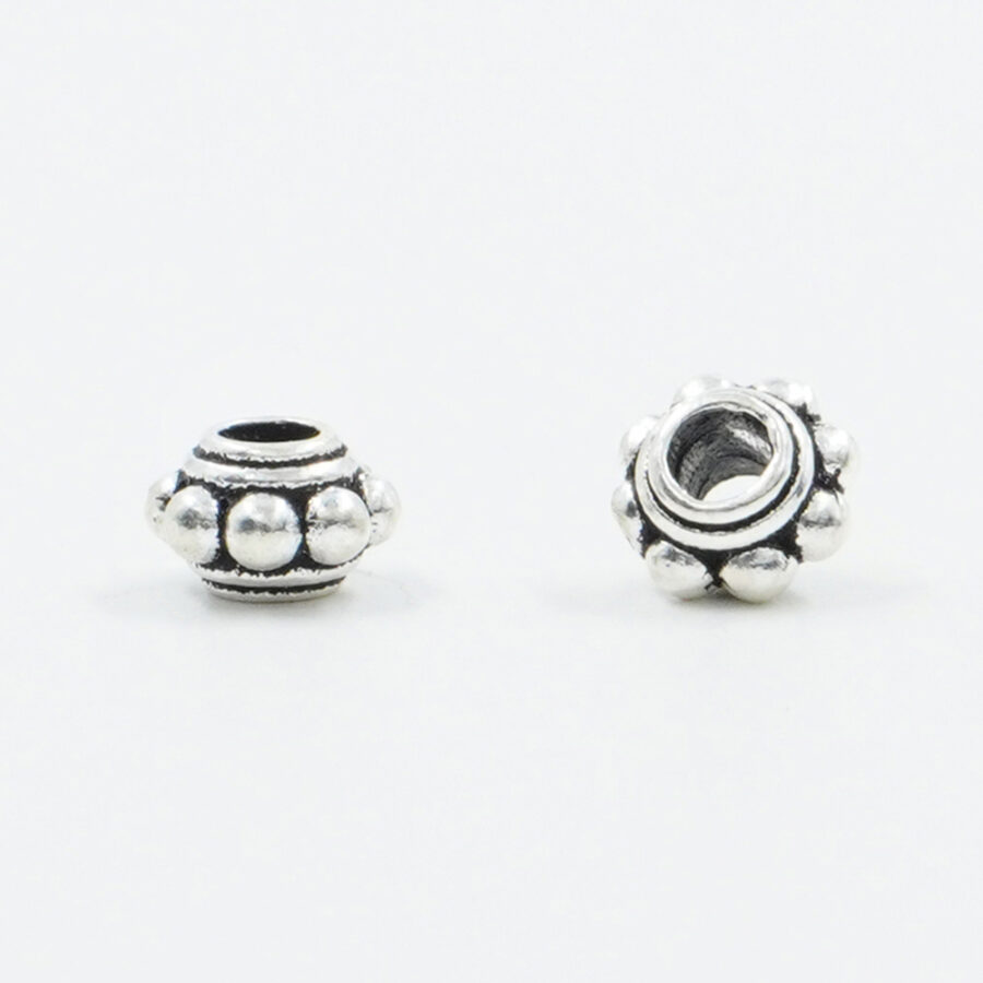 Argento 925 distanziatori rondelle 6x4mm