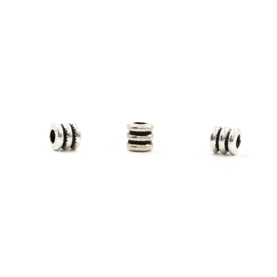 Argento 925 distanziatori cilindro 6x6mm