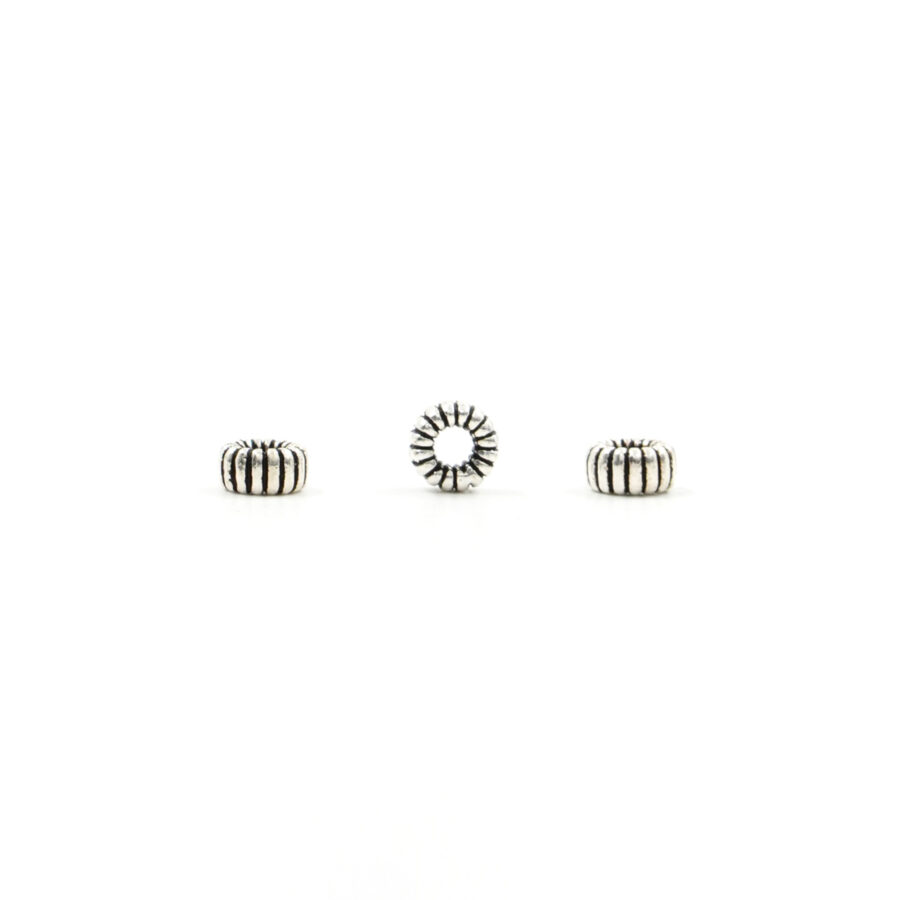 Argento 925 distanziatori rondelle 6x3mm