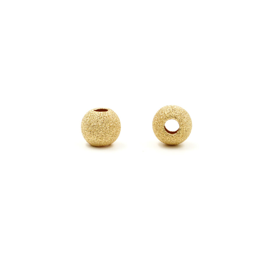 Argento 925 sfera diamantata 11mm – Dorato