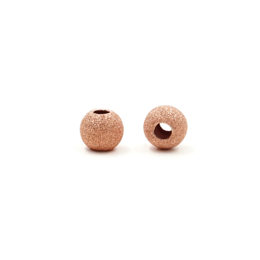 Argento 925 sfera diamantata 11mm – Rosato