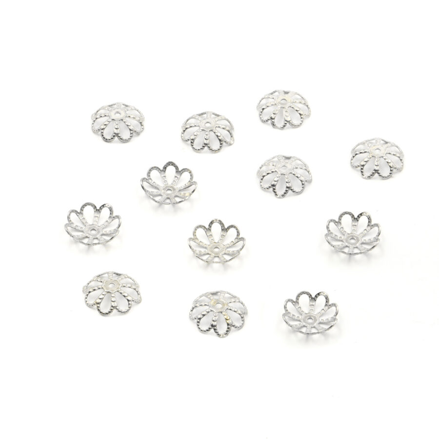 Argento 925 coppetta forata 6mm [Buste da 20pz] – Argentato
