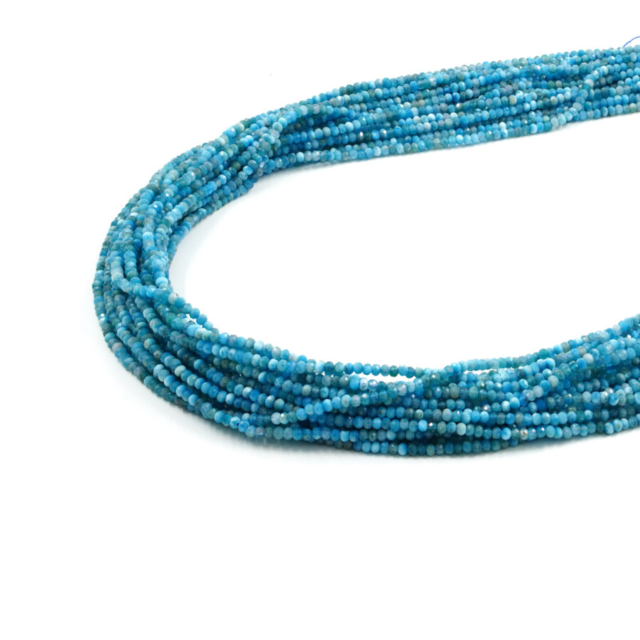 Apatite fili rondelle sfaccettate 2,5x1,5mm