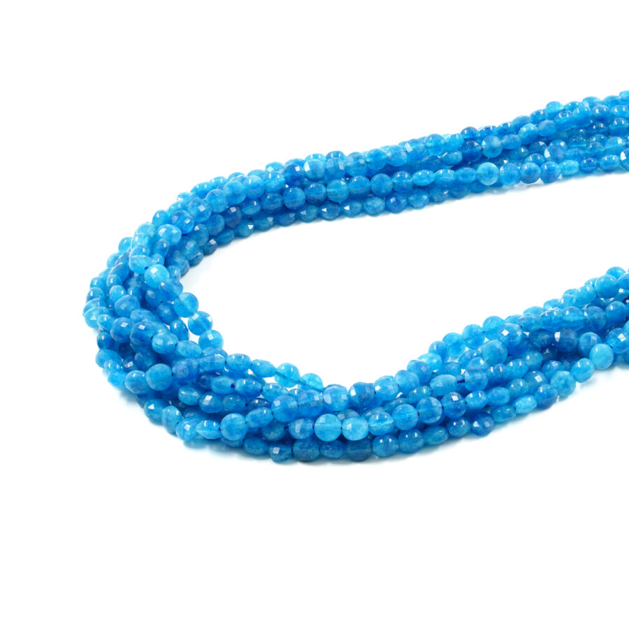 Apatite fili monete sfaccettate 6mm