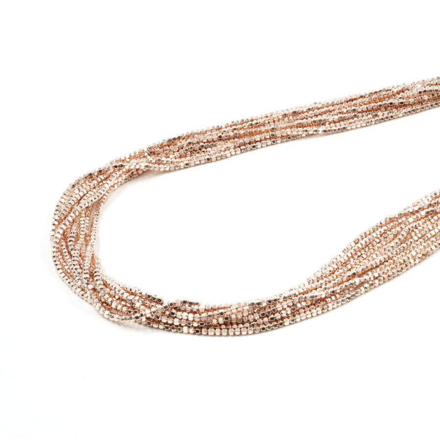 Ematite fili dado esagonale 2mm – Rosa
