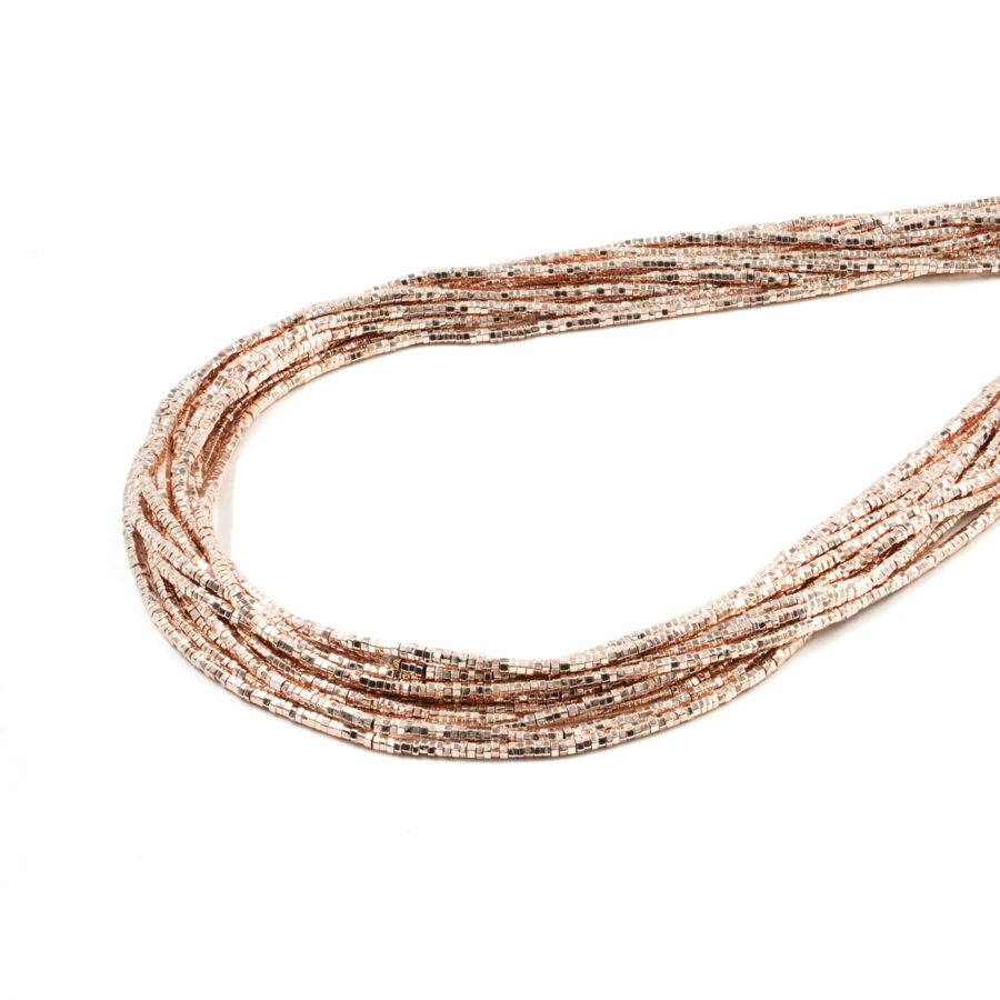 Ematite fili Rondelle esagonali 2mm – Rosa