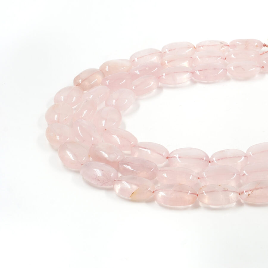 Quarzo Rosa fili sassi circa 25x18mm