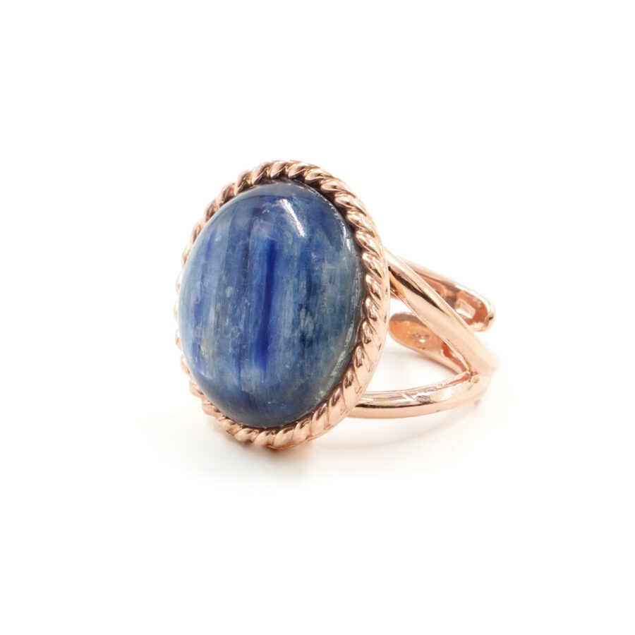 Anello in argento 925 con cianite – Rosato